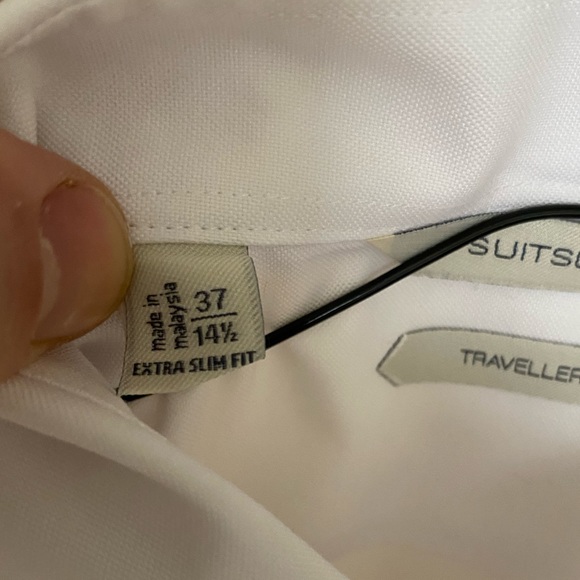 Suitsupply Mens Dress Shirt White 37/14.5 - Picture 3 of 3